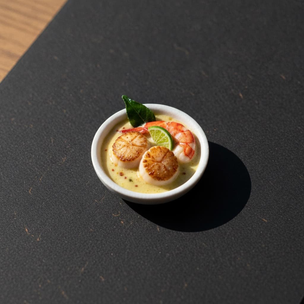 Prawns with puree at Gunpowder Social
